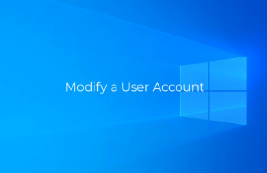 Modify a User Profile