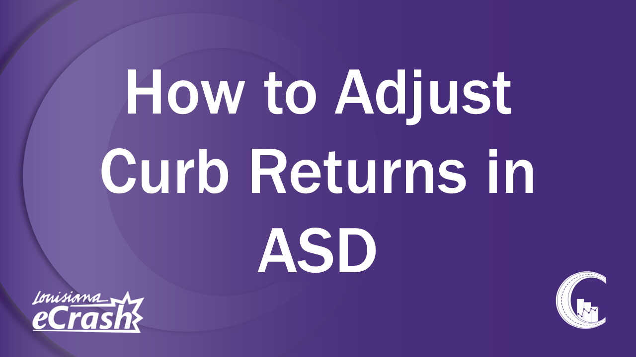 How to Adjust Curb Returns in ASD