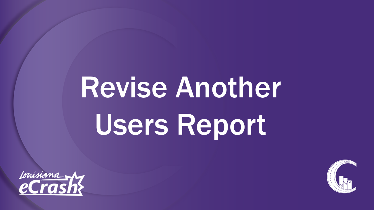 Revising Another Users Report